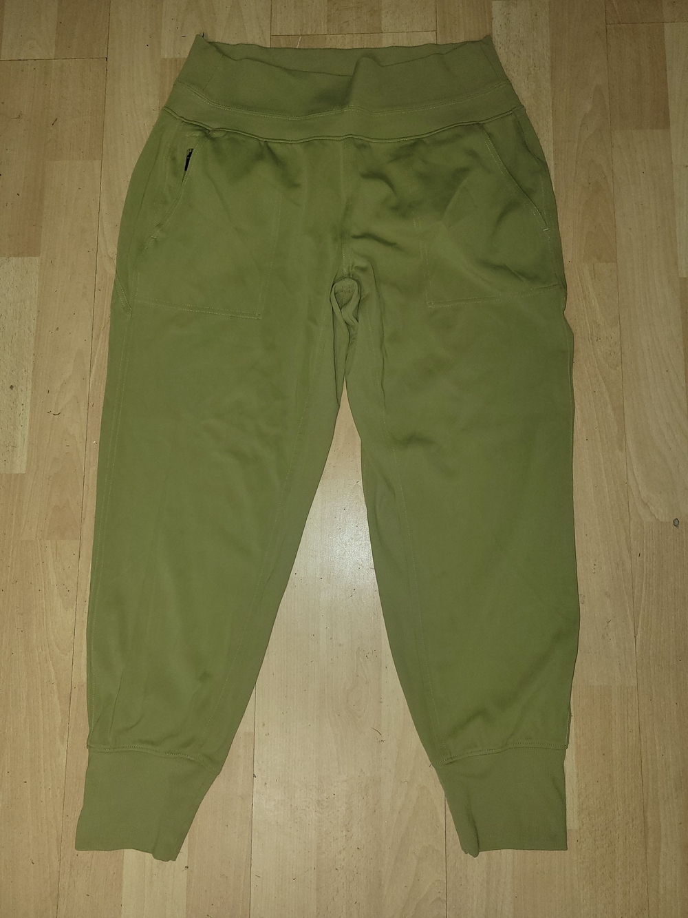 Athleta Chartreuse Drawstring Waist Pants